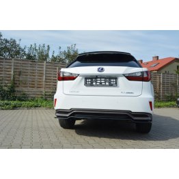 Накладка сплиттер на задний бампер на Lexus RX IV Hybrid